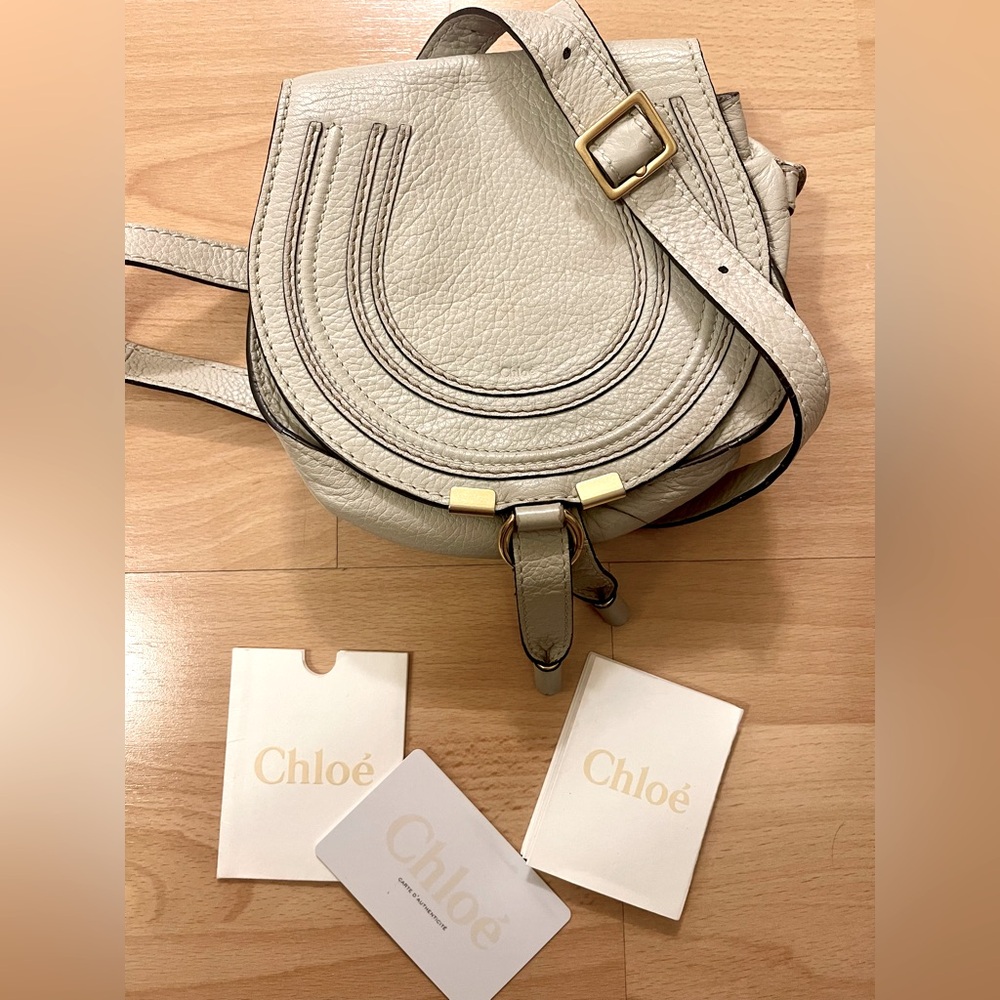 COPY - Chloe Marcie Small Crossbody Bag In Grained Calfskin